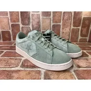 Converse Pro Leather Ox Low Top Suede Lily Pad/Pale Putty Mens Size 7.5 167889c Converse Pro Leather Ox Low Top Suede Lily Pad Green Mens 9  main image 4